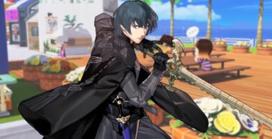Fire Emblem: Monasterio Garreg Mach de Three Houses reconstruido en Tomodachi Life: Viviendo el sueño