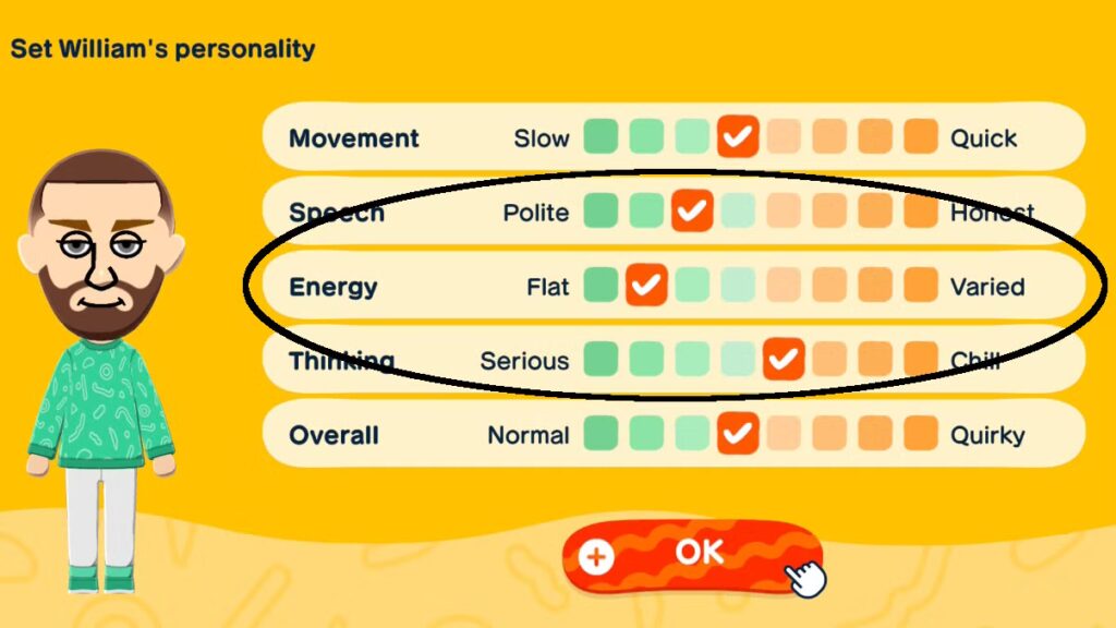 ¿Puedes cambiar la personalidad de un Mii en Tomodachi Life Living the Dream?