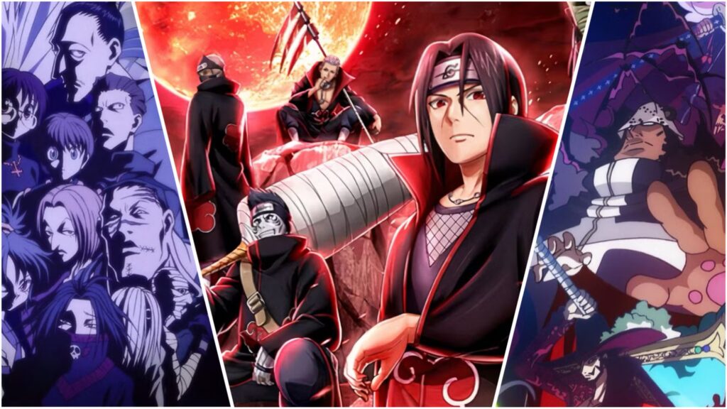 9 grupos de villanos del anime que rivalizan con Akatsuki