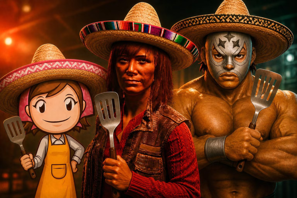 Personajes de videojuegos que ganarían el concurso de cocina del Cinco de Mayo