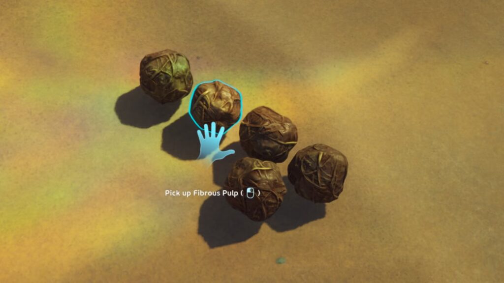 Ubicación de fibra y pulpa fibrosa en Subnautica 2