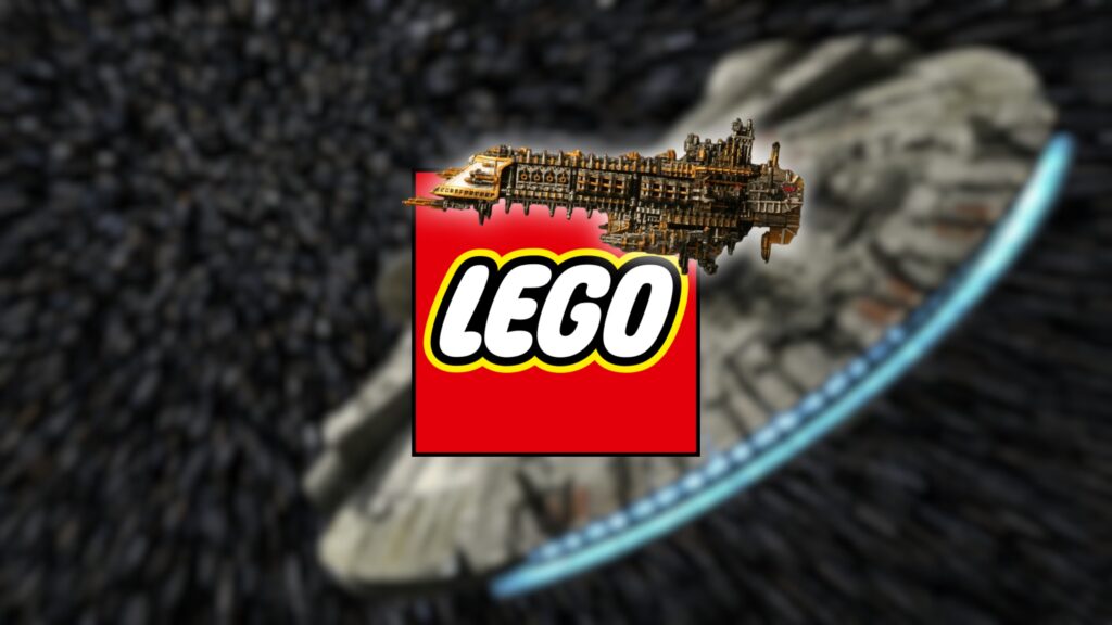 Fan de LEGO transforma el set del Halcón Milenario en un acorazado de Warhammer 40K sin piezas adicionales