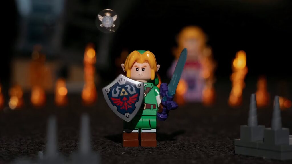 Echa un vistazo a este increíble escudo de Legend of Zelda hecho de LEGO