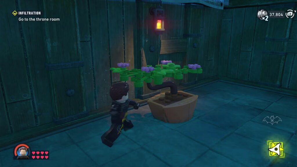 LEGO Batman Legacy of the Dark Knight Infiltración Árboles bonsái y ladrillo rojo