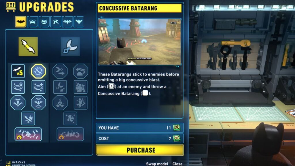 Progresión de LEGO Batman Legacy of the Dark Knight: habilidades y mejoras