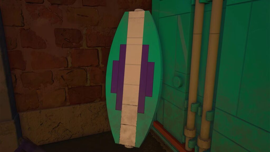 LEGO Batman Legacy of the Dark Knight New Beginnings Tablas de surf y ladrillo rojo