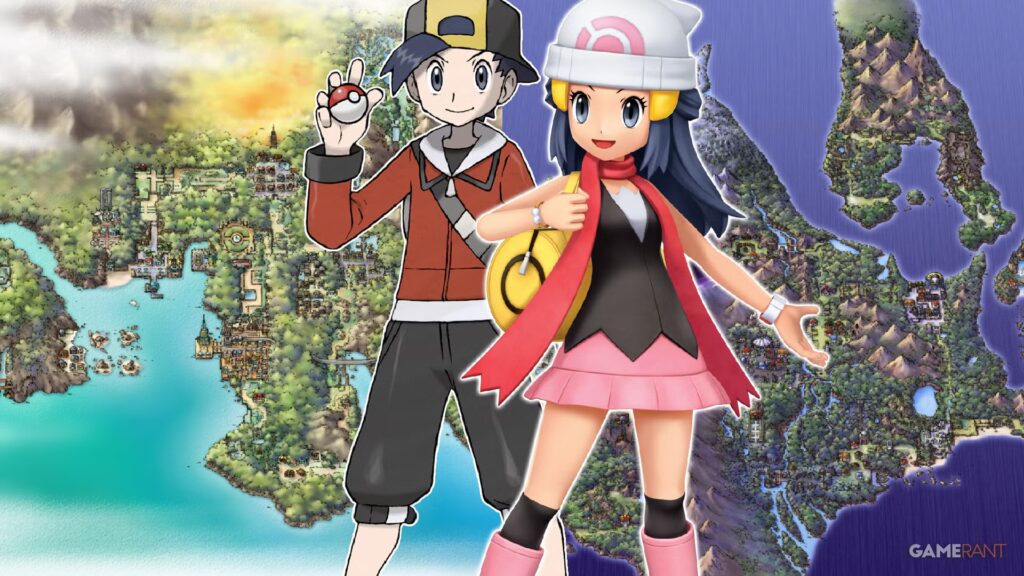 Johto y Sinnoh de Pokémon sobresalen como un pulgar dolorido en comparación con las otras 7 regiones