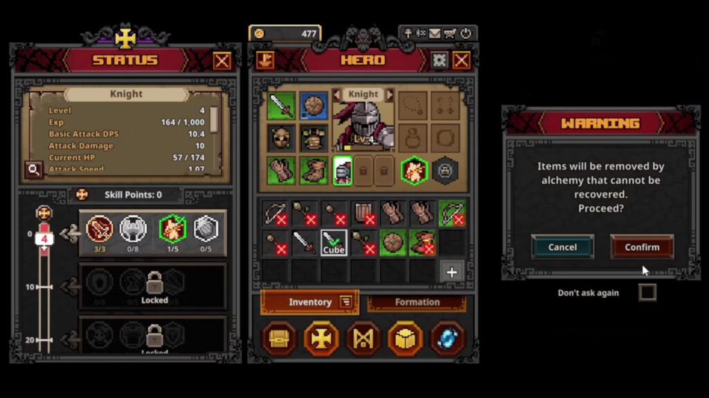 Cómo vender artículos en TBH Task Bar Hero