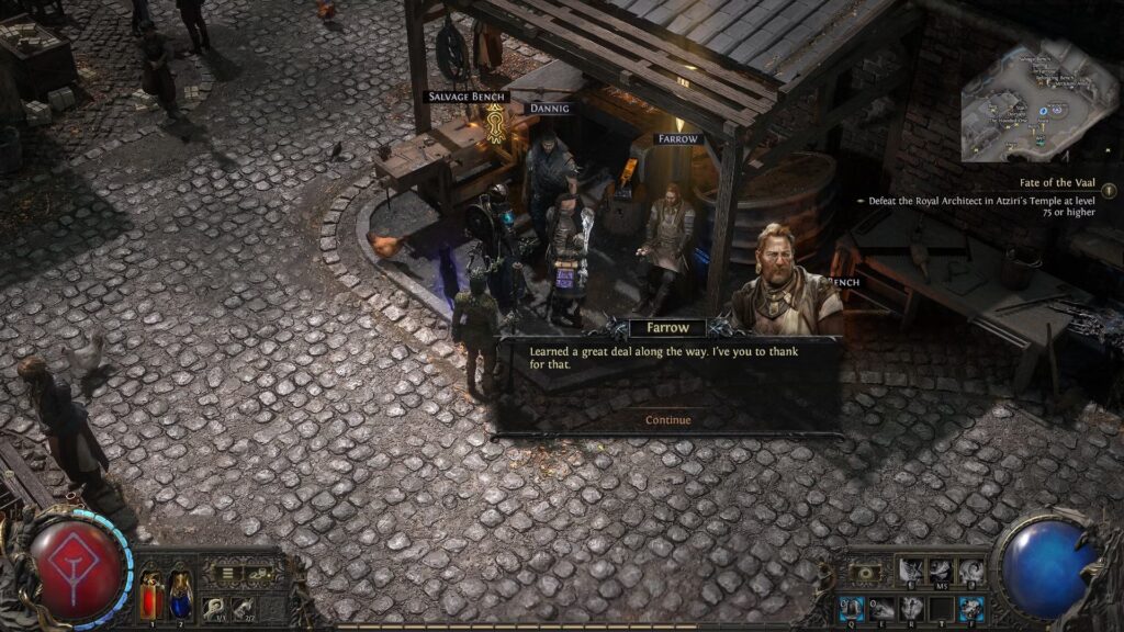 El tutorial de Runeseeker Quest para PoE 2