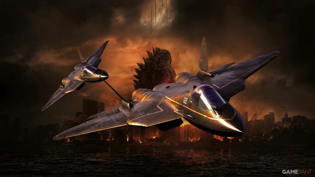 Una de las misiones más difíciles de Ace Combat 8 ​​fue inspirada por Godzilla