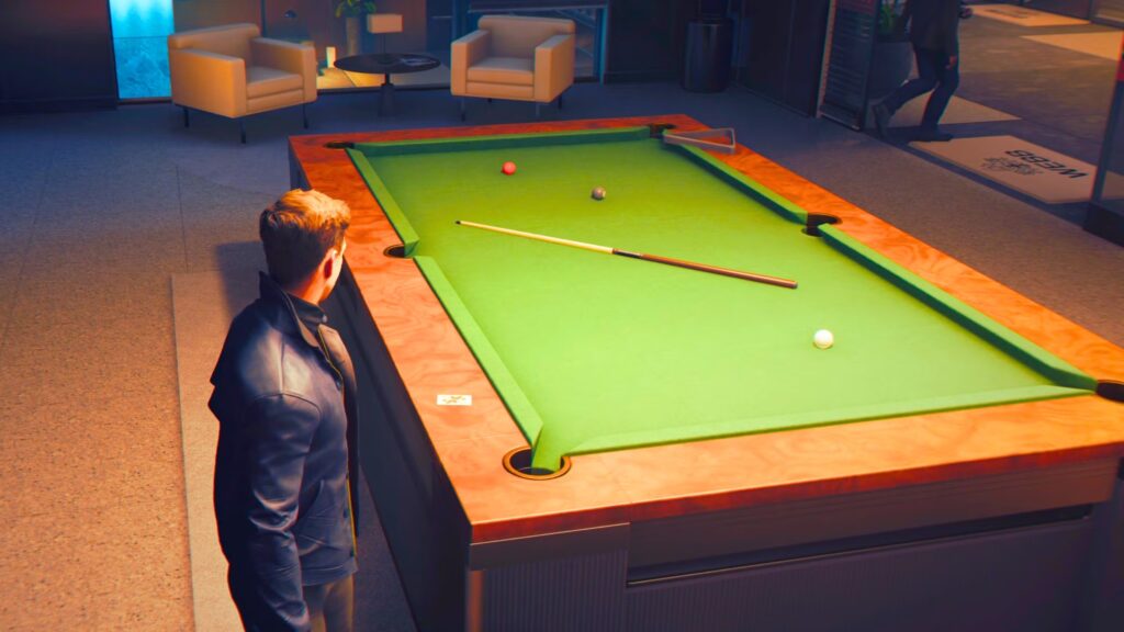 Cómo desafiar a Greenway a un juego de billar (Blackball) en 007 First Light